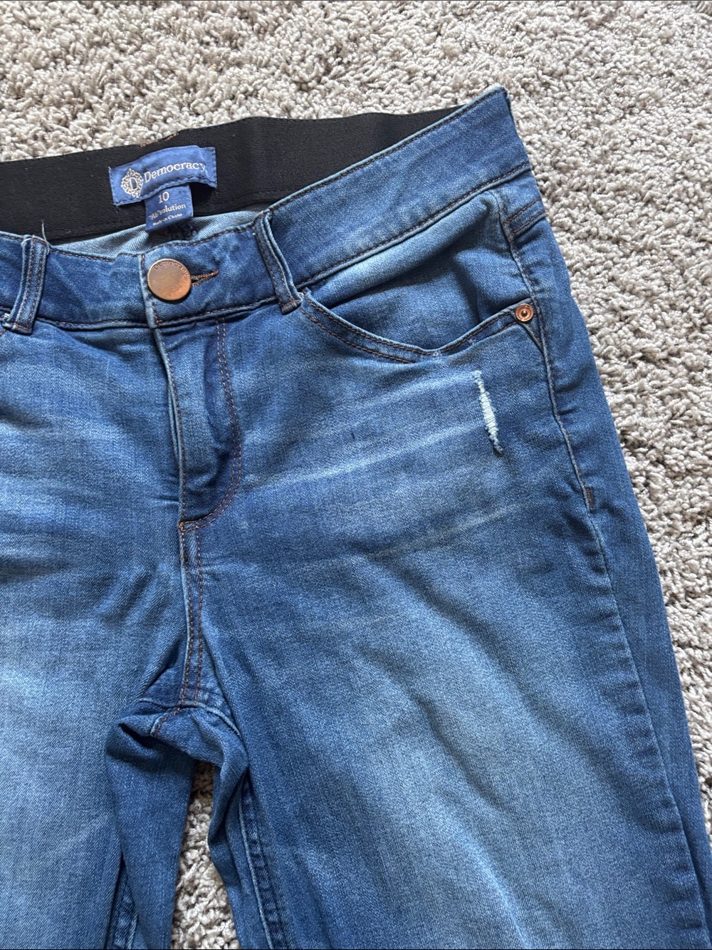 Democracy Women's Medium Blue Bootcut Jeans - Picture 3 of 16